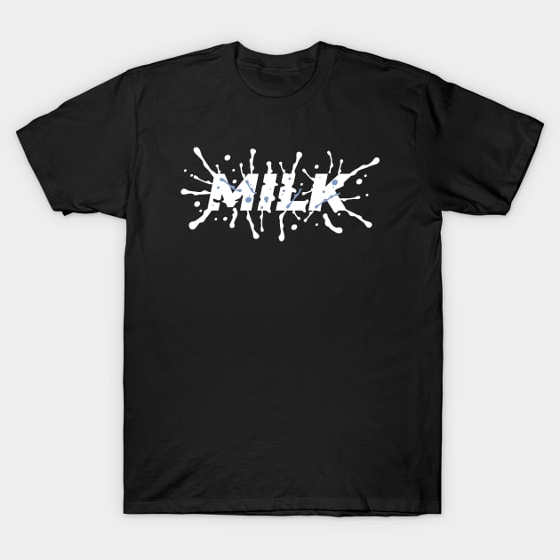 Milk word typo T-Shirt by Mako Design 